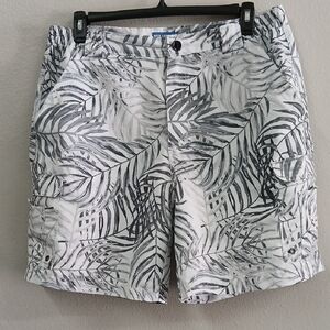Nwot Reel Legends Gray Leaf Print Athletic Shorts Mens Large